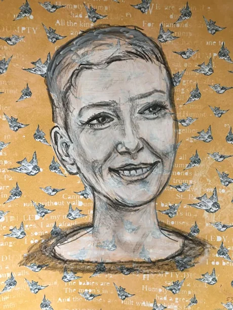 Усмешлівая Багародзіца ды Ісус з ружовымі шчочкамі